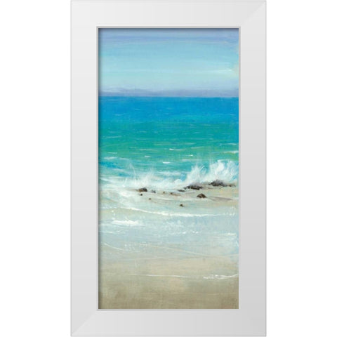 Salt Spray I White Modern Wood Framed Art Print by OToole, Tim