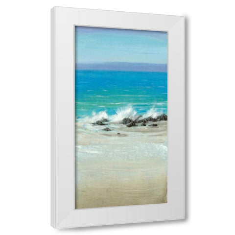 Salt Spray II White Modern Wood Framed Art Print by OToole, Tim