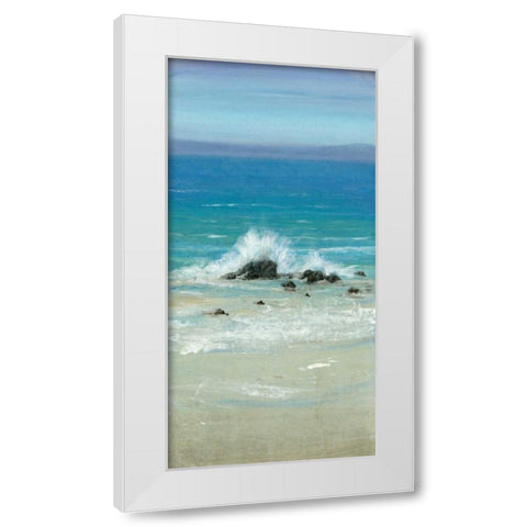 Salt Spray III White Modern Wood Framed Art Print by OToole, Tim
