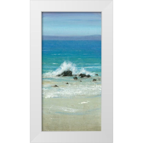 Salt Spray III White Modern Wood Framed Art Print by OToole, Tim