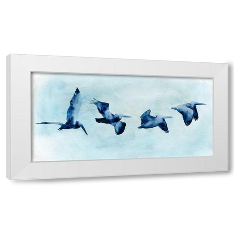 Coastal Covey II White Modern Wood Framed Art Print by Popp, Grace