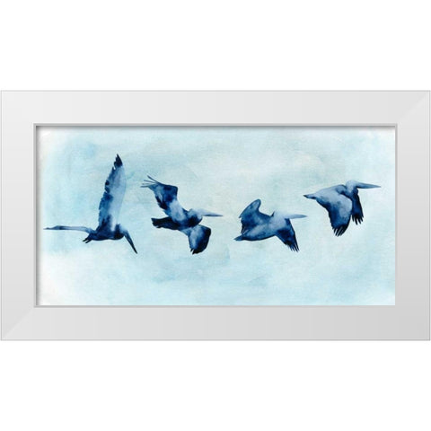 Coastal Covey II White Modern Wood Framed Art Print by Popp, Grace