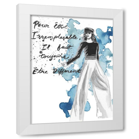 Fashion Quotes IV White Modern Wood Framed Art Print by McCavitt, Naomi