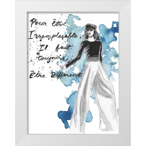 Fashion Quotes IV White Modern Wood Framed Art Print by McCavitt, Naomi