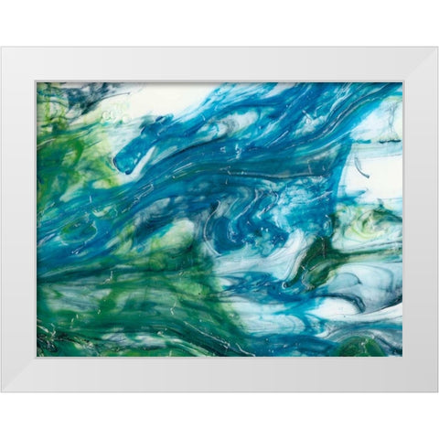 Tidal Sweep I White Modern Wood Framed Art Print by Chandler, Sharon