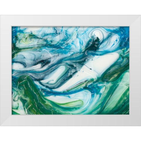 Tidal Sweep II White Modern Wood Framed Art Print by Chandler, Sharon