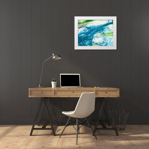 Tidal Sweep III White Modern Wood Framed Art Print by Chandler, Sharon