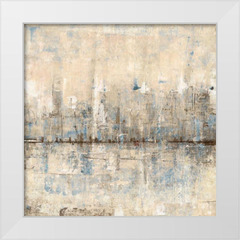 Impressionist Skyline I White Modern Wood Framed Art Print by OToole, Tim