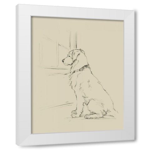 Waiting for Master IV White Modern Wood Framed Art Print by Harper, Ethan