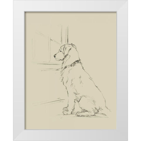 Waiting for Master IV White Modern Wood Framed Art Print by Harper, Ethan
