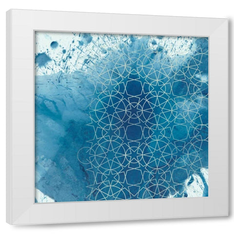 Crystalline I White Modern Wood Framed Art Print by Chariklia, Zarris