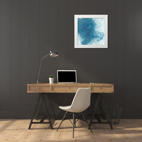 Crystalline II White Modern Wood Framed Art Print by Chariklia, Zarris
