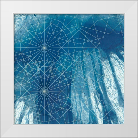 Crystalline III White Modern Wood Framed Art Print by Chariklia, Zarris