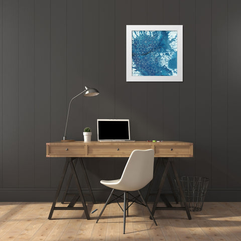 Crystalline IV White Modern Wood Framed Art Print by Chariklia, Zarris