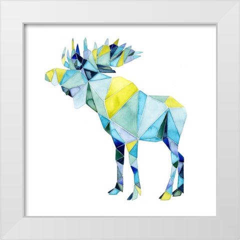 Geo Animal III White Modern Wood Framed Art Print by Popp, Grace