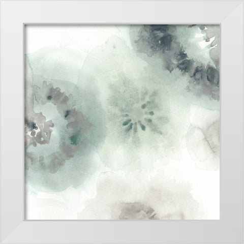 Lily Pad Watercolor II White Modern Wood Framed Art Print by Vess, June Erica