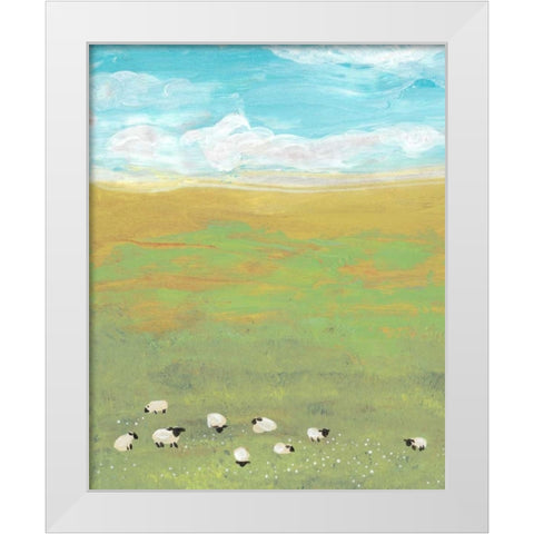 Herd I White Modern Wood Framed Art Print by Ludwig, Alicia
