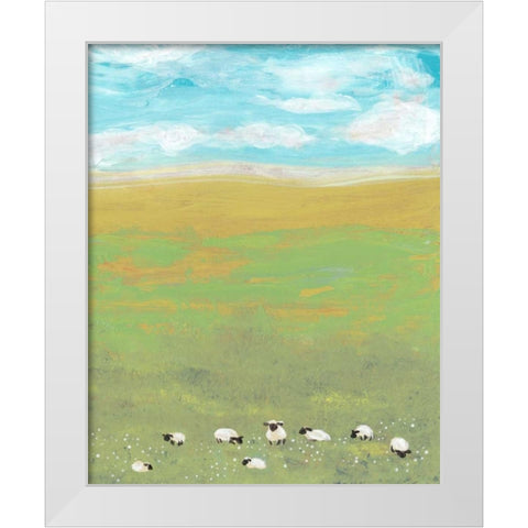 Herd II White Modern Wood Framed Art Print by Ludwig, Alicia