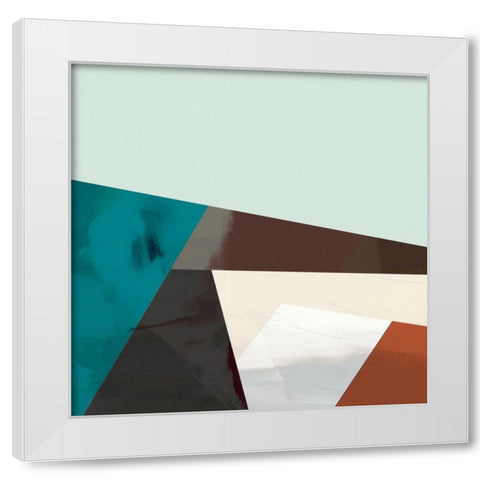 Block Detail I White Modern Wood Framed Art Print by Jasper, Sisa