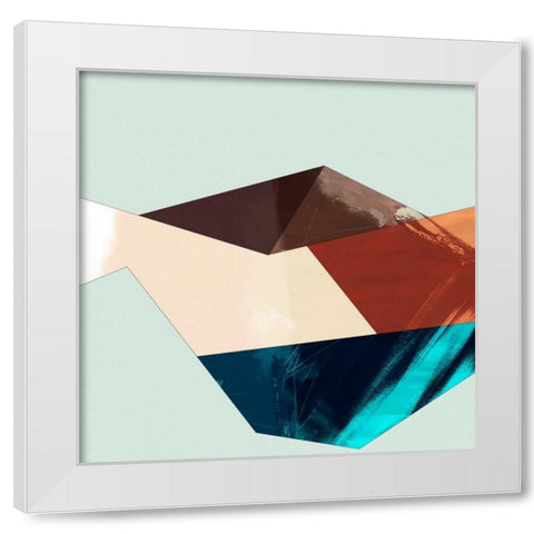 Block Detail II White Modern Wood Framed Art Print by Jasper, Sisa