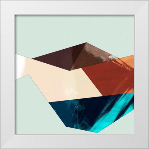 Block Detail II White Modern Wood Framed Art Print by Jasper, Sisa
