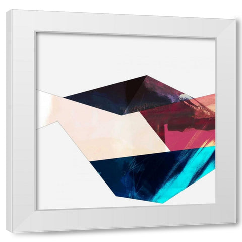 Block Detail III White Modern Wood Framed Art Print by Jasper, Sisa