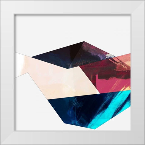 Block Detail III White Modern Wood Framed Art Print by Jasper, Sisa