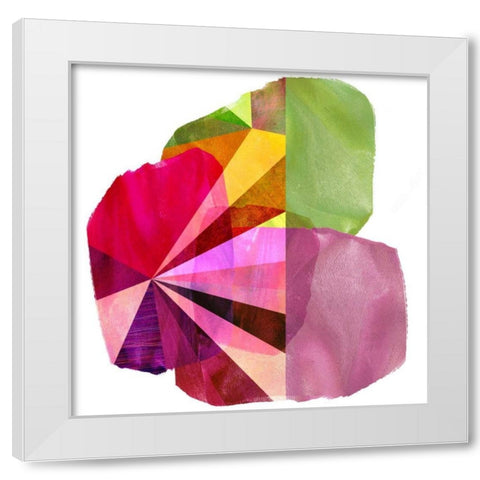 Geo Mono Block I White Modern Wood Framed Art Print by Jasper, Sisa