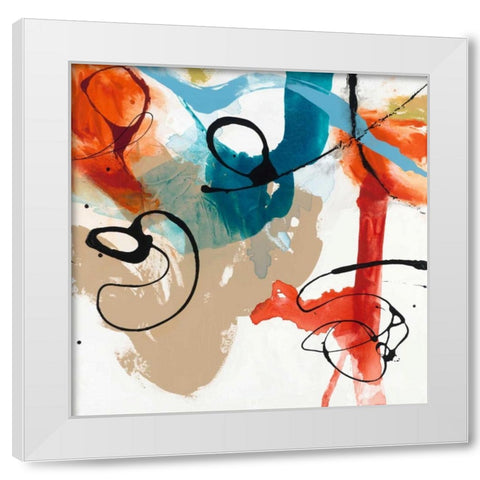 Fabricate I White Modern Wood Framed Art Print by Jasper, Sisa