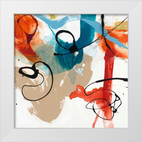 Fabricate I White Modern Wood Framed Art Print by Jasper, Sisa