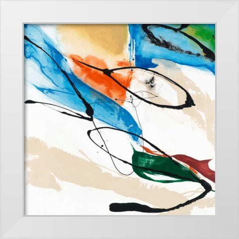 Fabricate II White Modern Wood Framed Art Print by Jasper, Sisa
