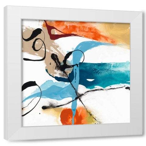 Fabricate III White Modern Wood Framed Art Print by Jasper, Sisa