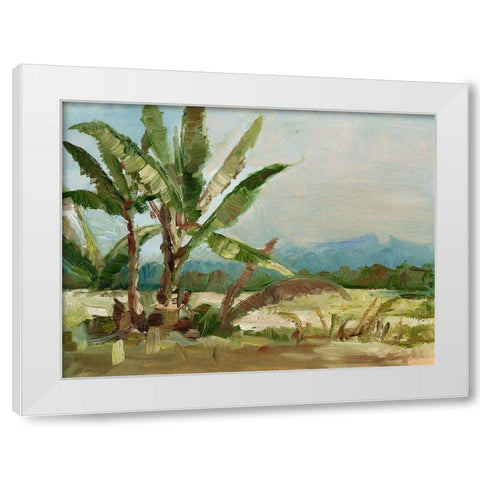 Southern Palms I White Modern Wood Framed Art Print by Harper, Ethan