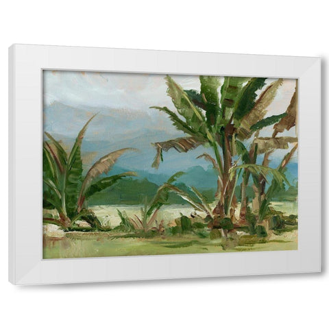 Southern Palms II White Modern Wood Framed Art Print by Harper, Ethan