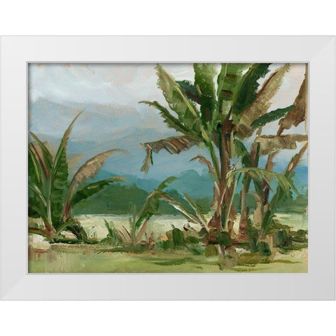 Southern Palms II White Modern Wood Framed Art Print by Harper, Ethan