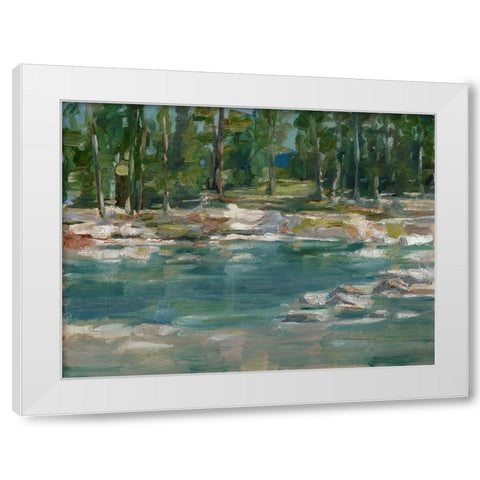 Northwestern Lake I White Modern Wood Framed Art Print by Harper, Ethan