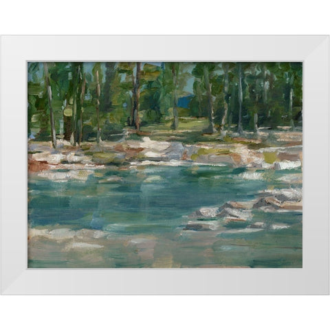 Northwestern Lake I White Modern Wood Framed Art Print by Harper, Ethan