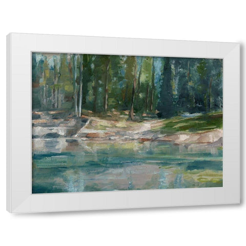 Northwestern Lake II White Modern Wood Framed Art Print by Harper, Ethan