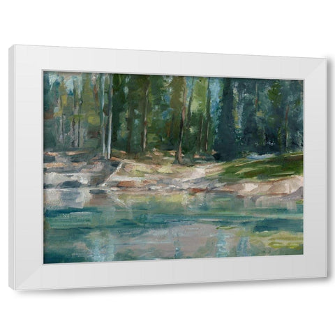 Northwestern Lake II White Modern Wood Framed Art Print by Harper, Ethan