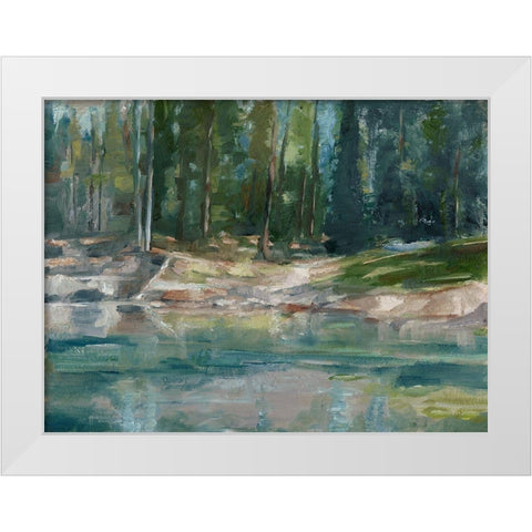 Northwestern Lake II White Modern Wood Framed Art Print by Harper, Ethan