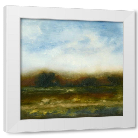 Fall Horizon II White Modern Wood Framed Art Print by Gordon, Sharon