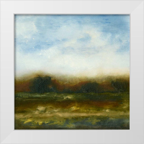 Fall Horizon II White Modern Wood Framed Art Print by Gordon, Sharon