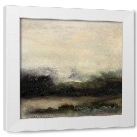 Fall Horizon III White Modern Wood Framed Art Print by Gordon, Sharon