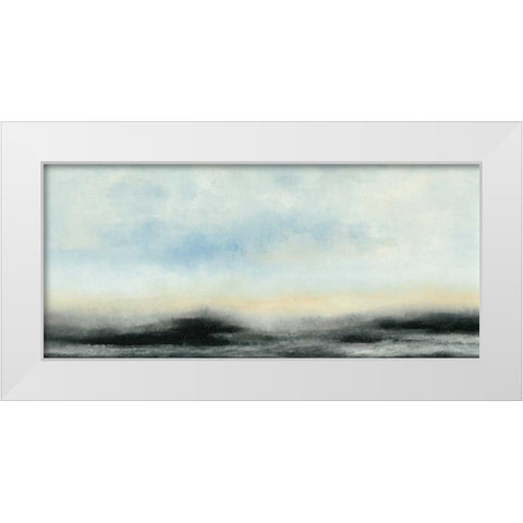 Horizon View I White Modern Wood Framed Art Print by Gordon, Sharon