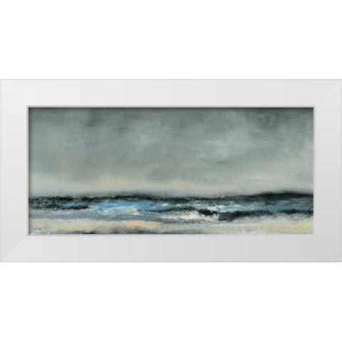 Horizon View III White Modern Wood Framed Art Print by Gordon, Sharon