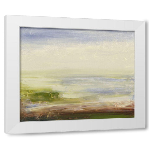 Pastel Sea White Modern Wood Framed Art Print by Gordon, Sharon