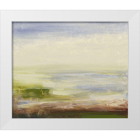 Pastel Sea White Modern Wood Framed Art Print by Gordon, Sharon