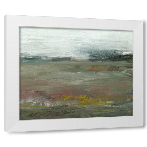 View at Dusk White Modern Wood Framed Art Print by Gordon, Sharon