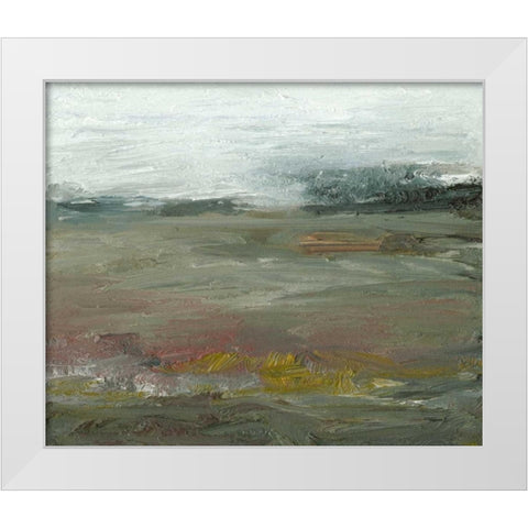 View at Dusk White Modern Wood Framed Art Print by Gordon, Sharon