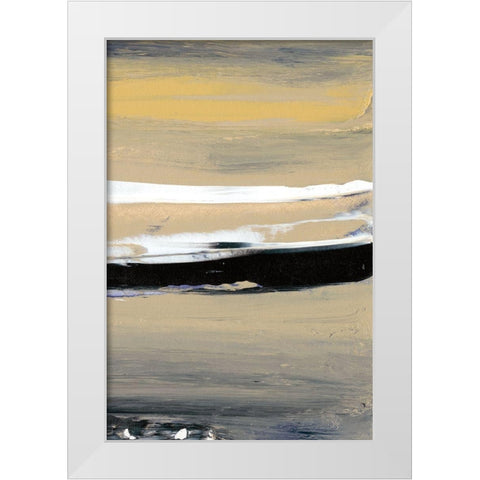 Glide VIII White Modern Wood Framed Art Print by Gordon, Sharon